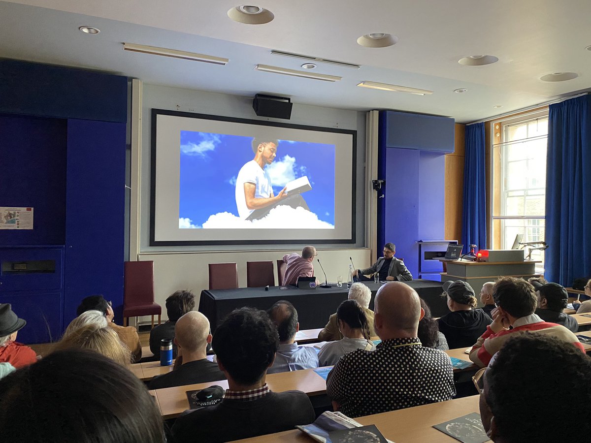 Really enjoyed the launch of @dchavezheras @kingsdh new book Cinema and Machine Vision the other day @aiatkings festival - out later this month edinburghuniversitypress.com/book-cinema-an… check it out!