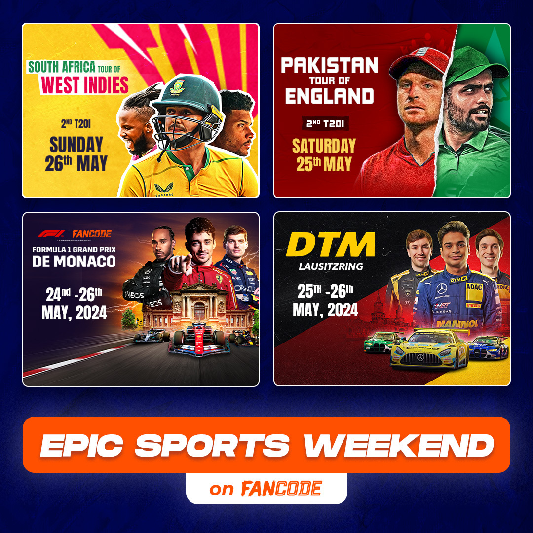 Experience an epic sports extravaganza all weekend long, only on FanCode! 🎉 . . #FanCode #sports