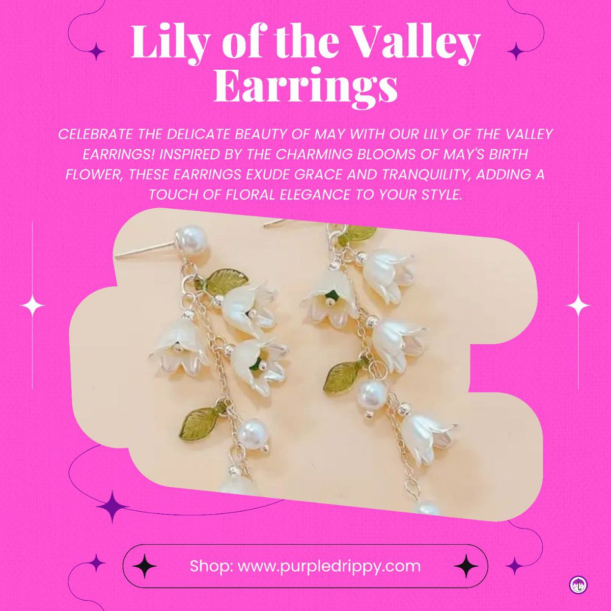 purpledrippy's tweet image. These earrings are the definition of cottagecore. 🌿✨  Get yours before they sell out! Never be OutDripped💧☔💜 #CottagecoreVibes