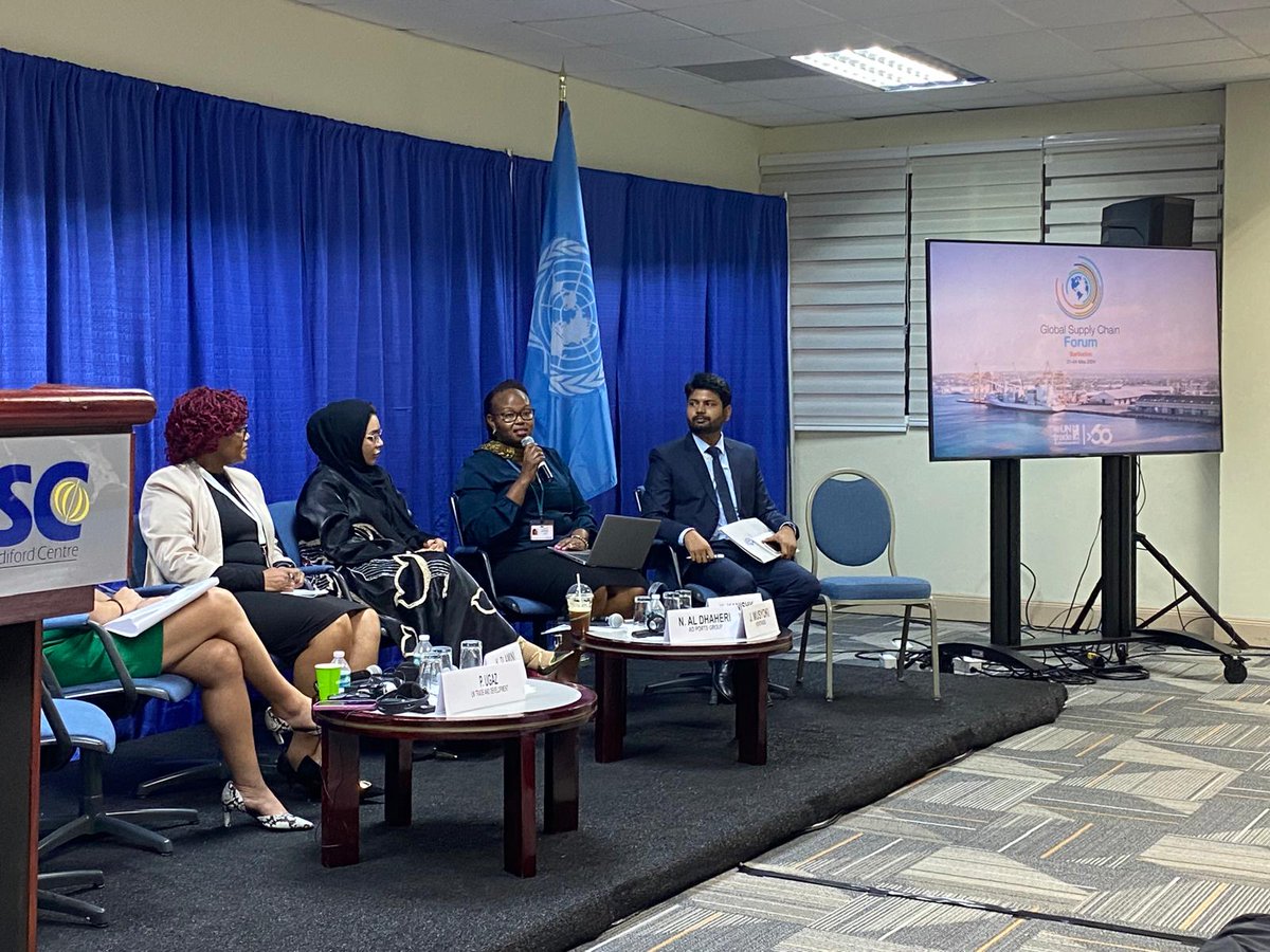 The "role of #NationalTradeFacilitationCommittees (NTFC) in pioneering digital &amp; sustainable trade facilitation" was subject of this panel discussion session at Bridgetown in Barbados where <a href="/NgangaJayne/">Jane Musyoki</a> shared🇰🇪's experience on best practices with infotradekenya.go.ke    1/2