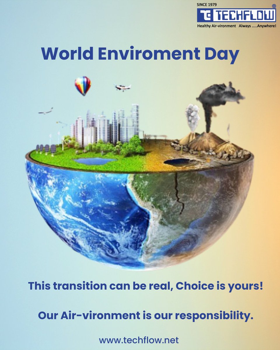 techflownet's tweet photo. Every breath we take, every beautiful cityscape we
At TECHFLOW, we understand the critical role of air pollution control in preserving our environment. Our advanced air pollution control equipment ensures cleaner air and a healthier future. 
 #WorldEnvironmentDay #CleanAirFuture https://t.co/qIqlLLgvZp
