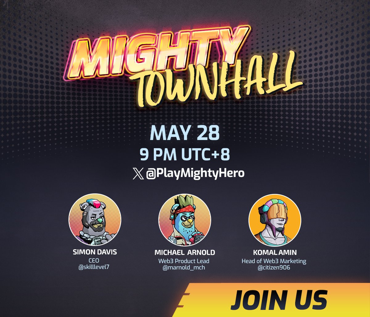 Next week's Townhall has so much alpha our bosses revoked access to the speaking notes. 🤫 Set your reminders for May 28 when @skilllevel7, @marnold_mch, and @citizen906 talk about [REDACTED].