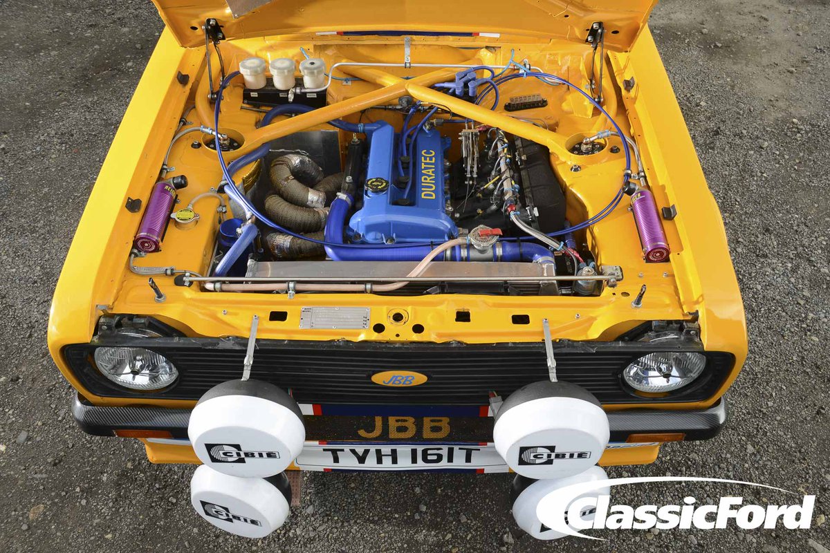 After spending decades watching his dad rallying Jake Briggs was more than happy to take on the same challenge in this Mk2 Escort with a 250 bhp Duratec — fully built in his home garage. Full story in the June issue - find stockists or order direct here 👉 linktr.ee/classicford