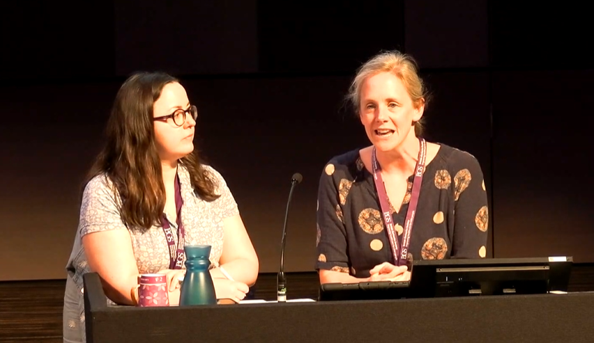 GeriSoc's tweet image. 'Launch of the UK #GeriatricMedicine Educators Collaborative @GeriMed_Ed_Col. Joining and working together to improve undergraduate education' with Grace Pearson, Ellen Tullo, Rebecca Winter #BGSconf
