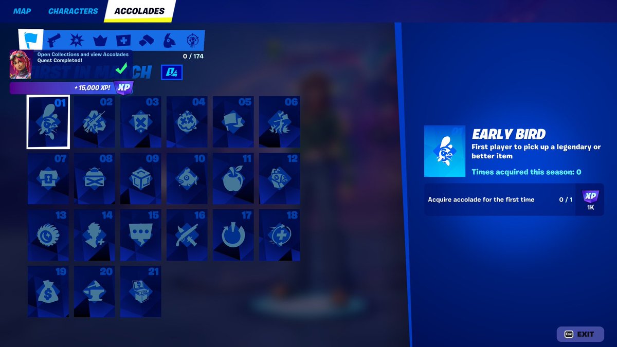 FNBRLeaksTV's tweet photo. 15K XP FREE for opening the Accolades Collection Tab 💪🏼 #Fortnite https://t.co/sdpUwSUPfo