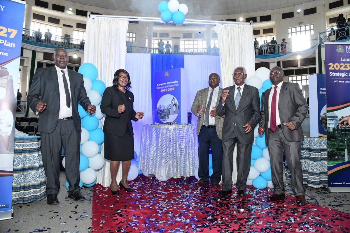 KenyattaUni's tweet photo. Launch of the 2023-2027 Strategic plan #KU2023to2027 #KUStrategicPlan #StrategicPlanning #KUCommunity #KUTransformingHigherEducation #KUEnhancingLives https://t.co/vMkUzRcYRL