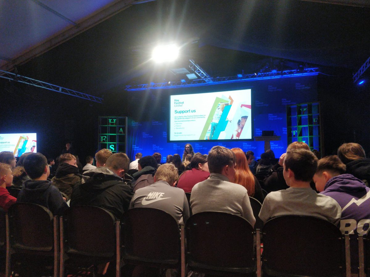 Wyedean English (@wyedeanenglish) on Twitter photo Our year 7s have arrived <a href="/hayfestival/">Hay Festival</a> and enjoying the fun! Thank you <a href="/WyedeanLibrary/">Wyedean School Library</a> for organising and <a href="/MrRoweKnows/">Paul Rowe</a> for accompanying. Our year 7s have arrived <a href="/hayfestival/">Hay Festival</a> and enjoying the fun! Thank you <a href="/WyedeanLibrary/">Wyedean School Library</a> for organising and <a href="/MrRoweKnows/">Paul Rowe</a> for accompanying.