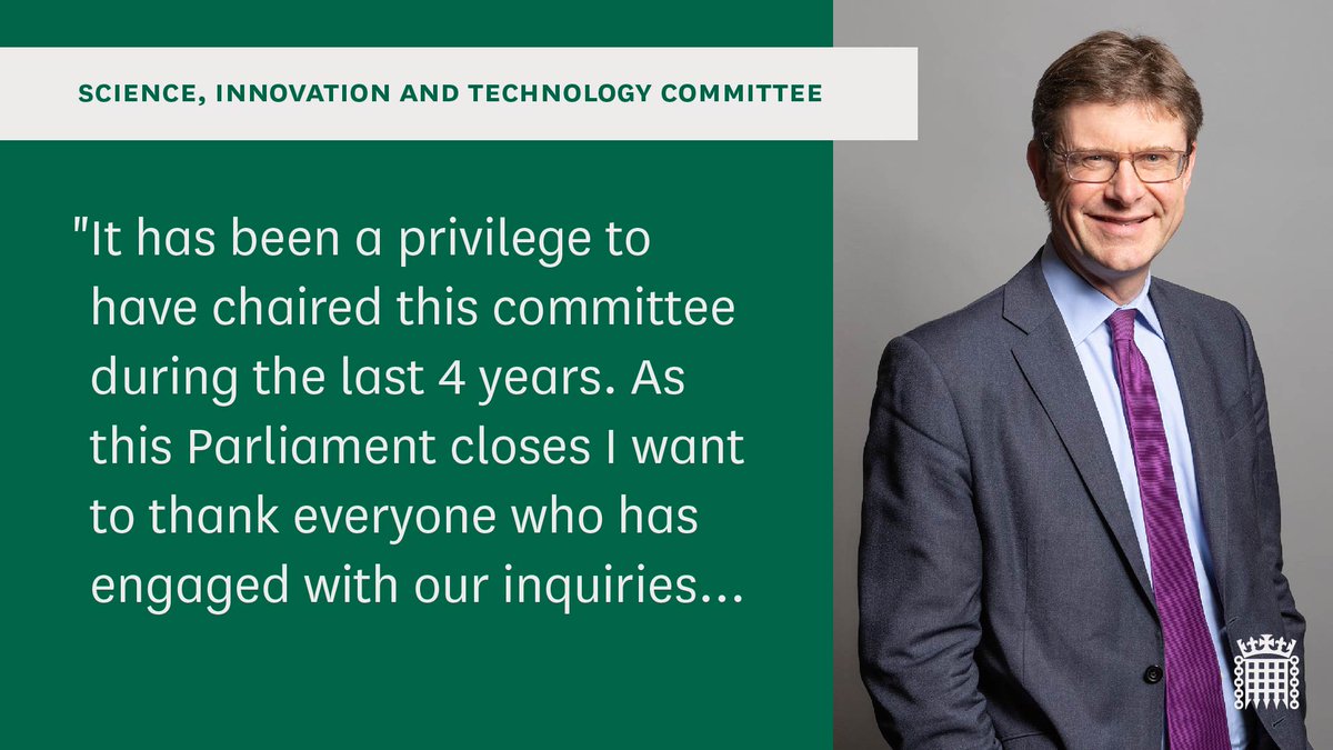 A message from our Chair, @GregClarkMP: (1/3)