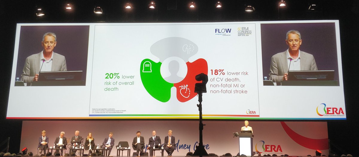 Just speechless. 20% risk reduction in all cause mortality #ERA24 #FLOW