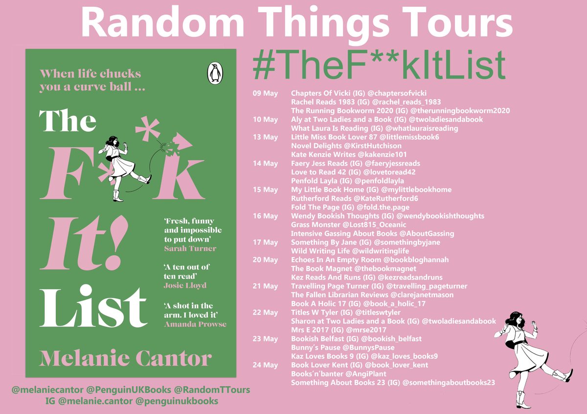 HUGEST THANKS #RandomThingsTours Bloggers for supporting #TheFItList <a href="/melaniecantor/">Melanie Cantor</a> <a href="/PenguinUKBooks/">Penguin Books UK</a> 

Please share reviews on Amazon/Goodreads 

<a href="/mylilbookhome/">mylittlebookhome</a> 
<a href="/Lost815_Oceanic/">Grass monster</a> 
<a href="/BunnysPause/">Bunny's Pause</a> 
<a href="/kazlovesbooks1/">Kaz</a> 
<a href="/AngiPlant/">AngiPlant 🌙🌙✨💫</a>