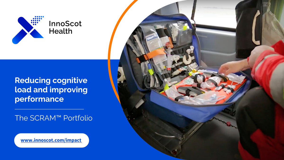 A structured, reproducible approach to critical care and retrieval medicine. Initially created by @paswinton and @neilsincl, @Scotambservice, supported by InnoScot Health, and produced and manufactured by @OHProducts. Read about The SCRAM™ Portfolio 👉 innoscot.com/scram-portfolio