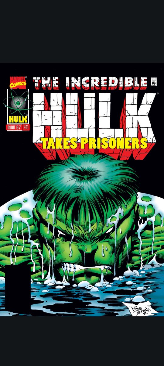 #Hulk cover of the day!!! Cover art by @mikedeodato