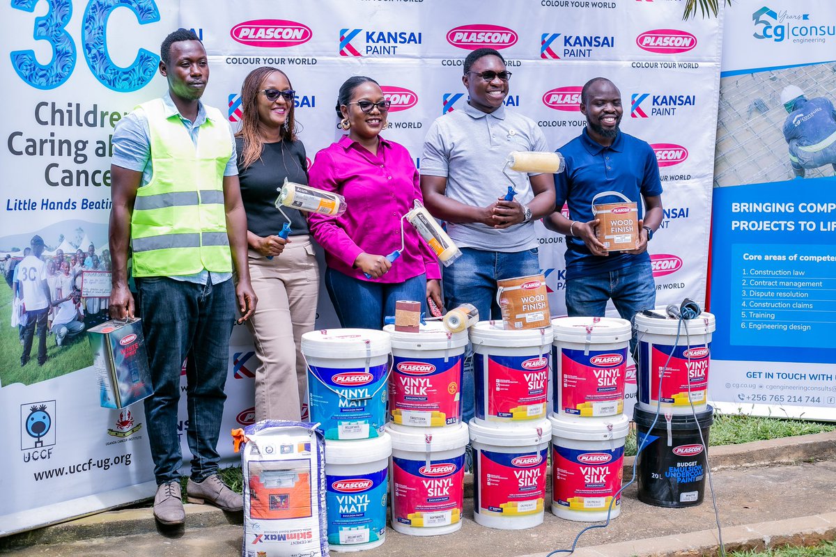 charlesgava_256's tweet photo. I’m happy to announce that @consults_cg has partnered with @PlasconUganda to execute the painting of the children’s ward at the Uganda Cancer Institute. This is one of @consults_cg’s initiatives to celebrate its fifth year anniversary. Special thanks to @PlasconUganda for this. https://t.co/b9D0SSs9k6