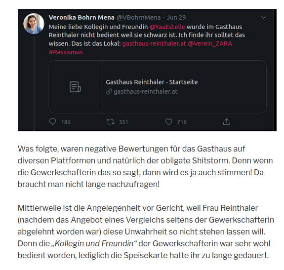 Daniela_Kickl's tweet photo. @franjo1markovic @KernNiko VBM kannte keine Skrupel, als es um die #Felber Mitarbeiterin oder Kirsten Reinthaler ging.
Die Kirsten musste vor Gericht ziehen, um zu Ihrem Recht zu kommen, einen Vergleich hatte VBM abgelehnt.
Mein Mitleid hält sich auch in Grenzen
https://t.co/JEL54UdXeR https://t.co/z68C9TQEPc