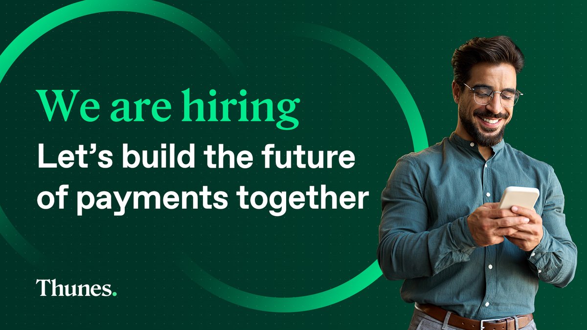 🌟 Are you looking for your next fintech role?

Thunes is hiring for positions across its global offices.

To view our full list of vacancies and learn more about life at Thunes, visit our careers page ➡️ thunes.com/life-at-thunes/

#Thunes #MoneyInMotion #WeAreHiring