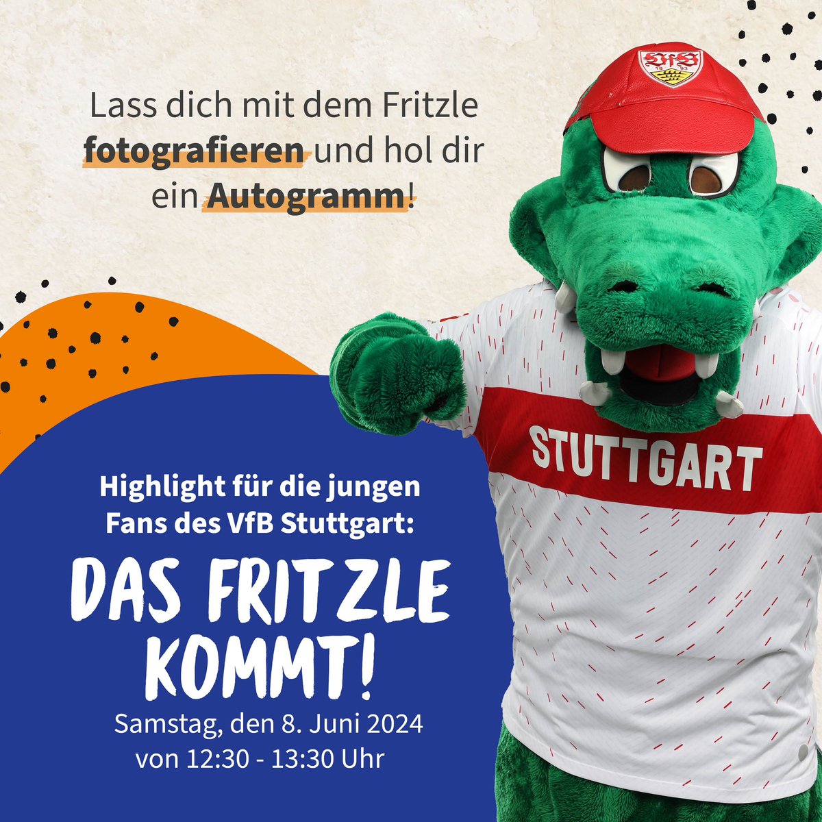 ProfiErnst's tweet photo. Save the Date : am 8.6.24 besucht uns das Fritzle. Zu unserem 40. Jubiläum. #machswieeinprofi #profiernst #esslingen #vfb #vfbstuttgart https://t.co/V18Kfb9v6w