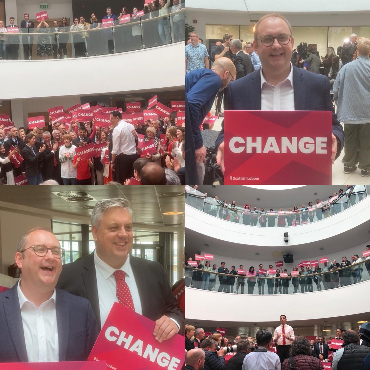 Great to be in Glasgow this morning with @Keir_Starmer @AnasSarwar and our outstanding @ScottishLabour candidates - the room was brimming with energy and we are fighting for change with a Labour Government on 4th July! 🗳️❤️
