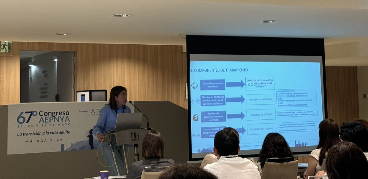 Excelente exposición de la Dra Sesma en el #67CongresoAepnya acerca de la Terapia Dialéctico Conductual para el tratamiento de adolescentes con TC y TLP. <a href="/AEPNyA/">AEPNYA</a>