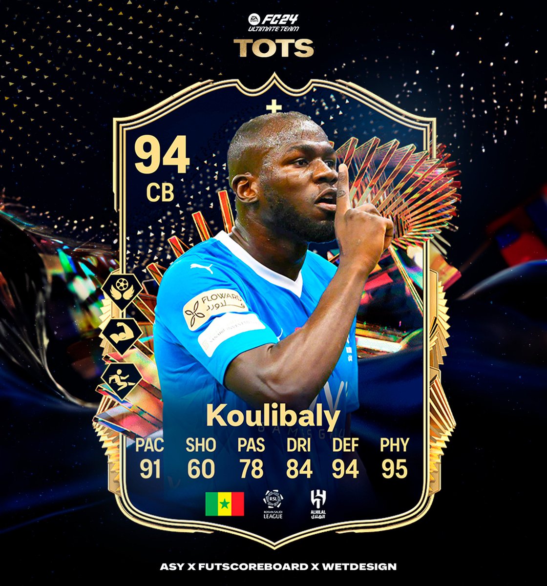 🚨KOULIBALY🇸🇳 is added to come in TOTS Mixed 4 Team! Official PlayStyle's & Stats✅ Your new CB?👀 Make sure to follow @AsyFutTrader, @Fut_scoreboard and me for more!😍