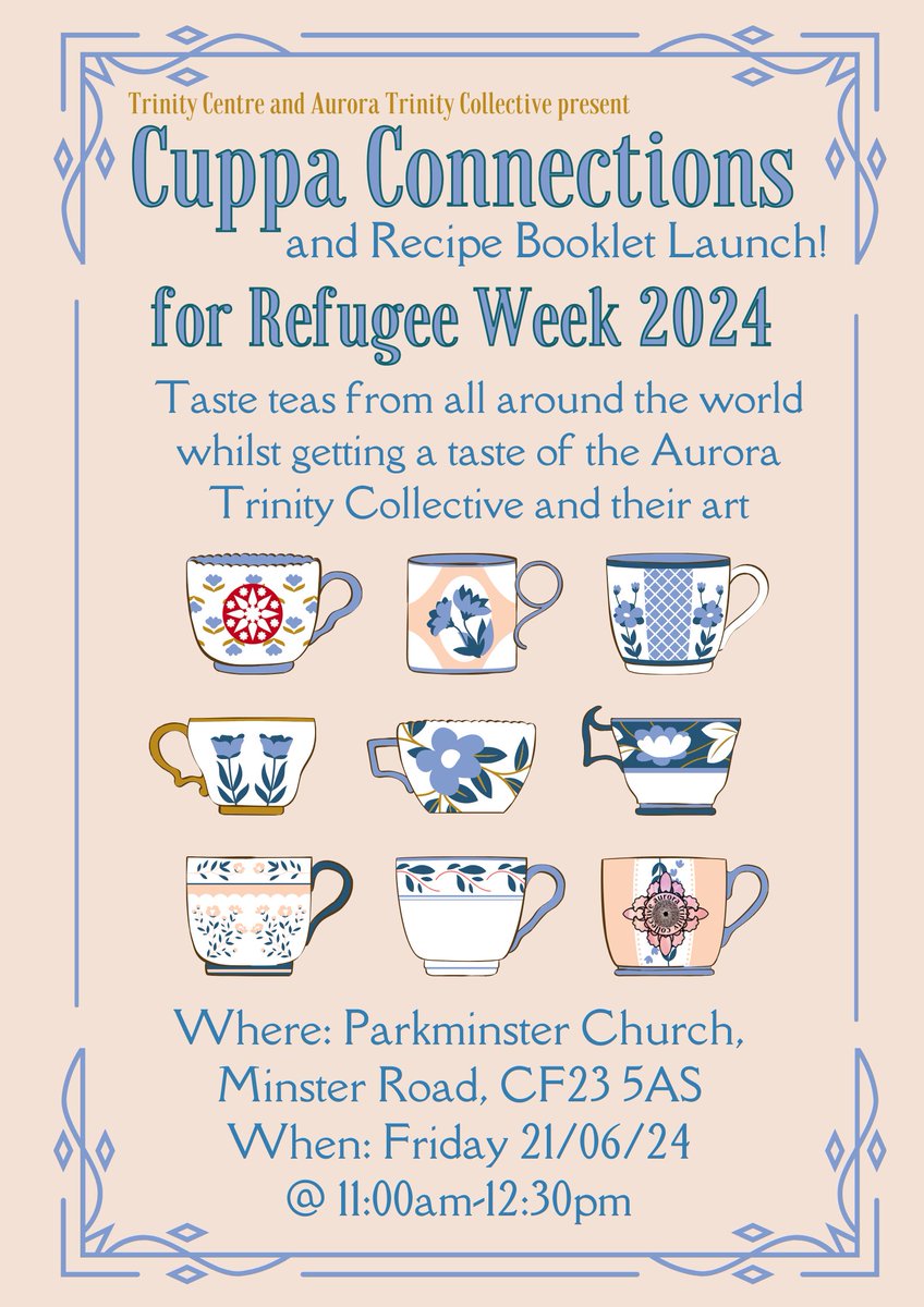 Trinity Centre (@cdftrinity) on Twitter photo *An invitation* We invite all members of the community to have a taste of Trinity and Aurora Trinity Collective in this <a href="/RefugeeWeek/">Refugee Week 🧡</a> event. Come and relax, have a cuppa and chat with us - we'd love to meet you! #AllWelcome #RefugeeWeek *An invitation* We invite all members of the community to have a taste of Trinity and Aurora Trinity Collective in this <a href="/RefugeeWeek/">Refugee Week 🧡</a> event. Come and relax, have a cuppa and chat with us - we'd love to meet you! #AllWelcome #RefugeeWeek