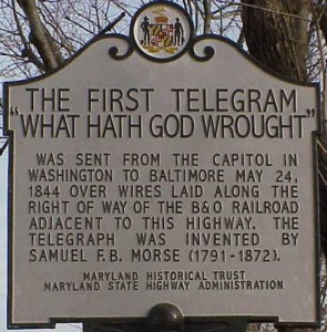 Today's the anniversary of the first telegraph service, which launched on this day in 1844. Inventor, Samuel Morse, forever changed the way we connect, laying the groundwork for email and messaging apps. What a hero #TechHistory #Telegraph #SamuelMorse   May 24, 1844 Samuel Mo
