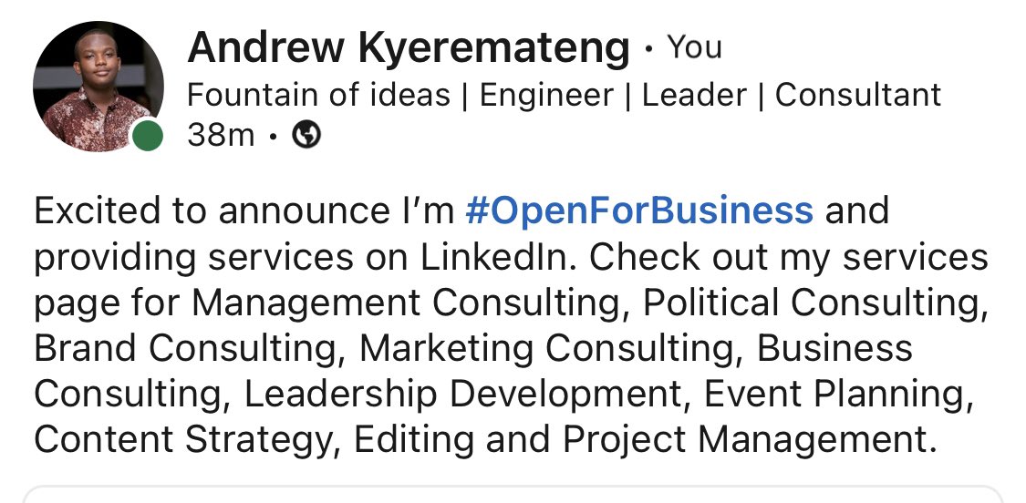 thisisanokye's tweet image. I’m #OpenForBusiness