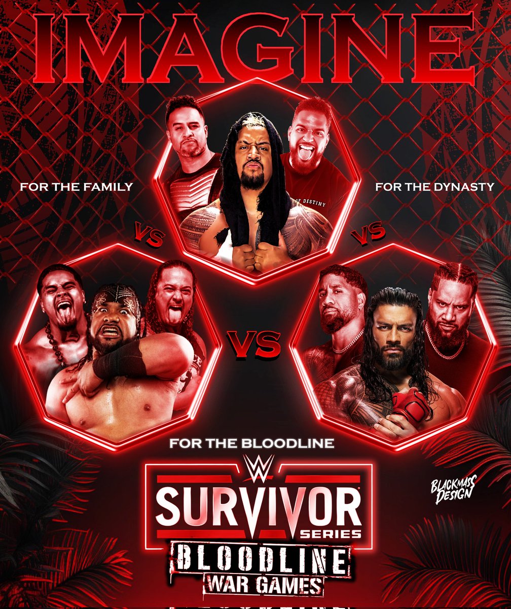 Imagine this storyline ☝️
Who will win ?
#Bloodline #WWE #Smackdown #WWERaw 
#JacobFatu #ZillaFatu #LanceAnoai #JeyUso #JimmyUso #RomanReigns #Solosikoa #TamaTonga #TangaLoa 
@luchalibreonlin @BernardCls @nikoexxtra
