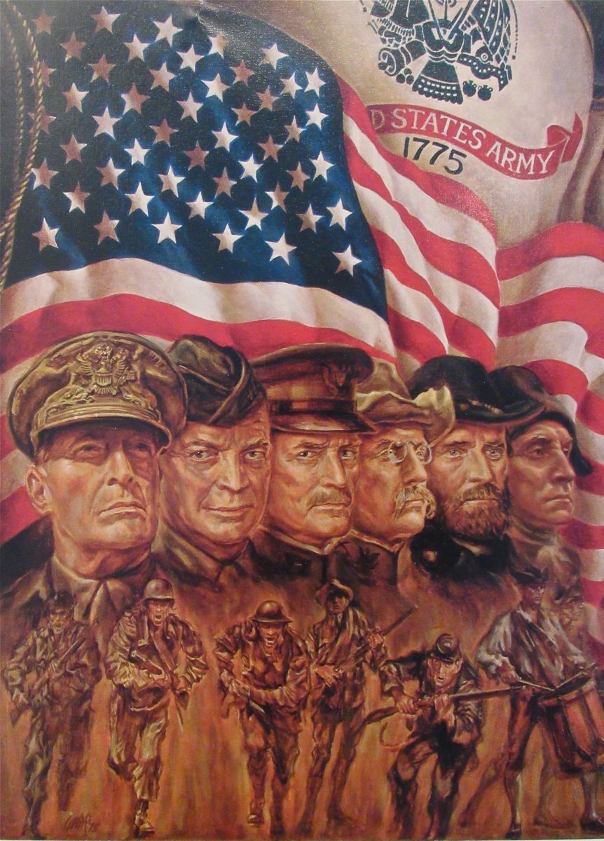 ArtGebr's tweet photo. 'THE GENERALS' A portrait presented in the #OvalOffice honoring the greatest generals of the #USArmy!   A beautiful #MemorialDay #VeteransDay Gift!  A Limited Edition, Signed and Numbered Print by Art Estate. #Patriots & #Veterans ...buy yours today! 
https://t.co/h0tMHNiWpn  

@WestPoint_USMA @USArmy @USArmyReserve @usarmyrecruiti7 @DeptVetAffairs @DAVHQ @veteransunited @ReneeDisisto @jaroslavgebr @GeneralEis90952 @GeneralGrantW #soldiers @WarMemorialCntr @warmemorialpk @WarMemorials