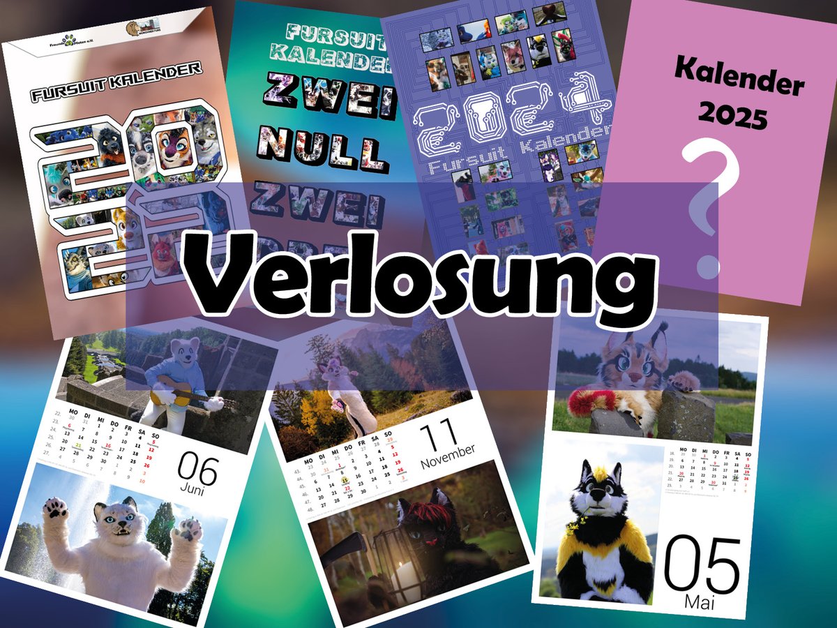 Fünf Jahre ist es her.
Fünf schöne Jahre mit vielen Erinnerungen und vergangenen Events. Passend zu diesem #FursuitFriday wollen wir unseren morgigen Geburtstag mit euch feiern:

Wir verlosen passend zu fünf Jahren fünf Kalender für das kommende Jahr:

⬇️ Infos ⬇️