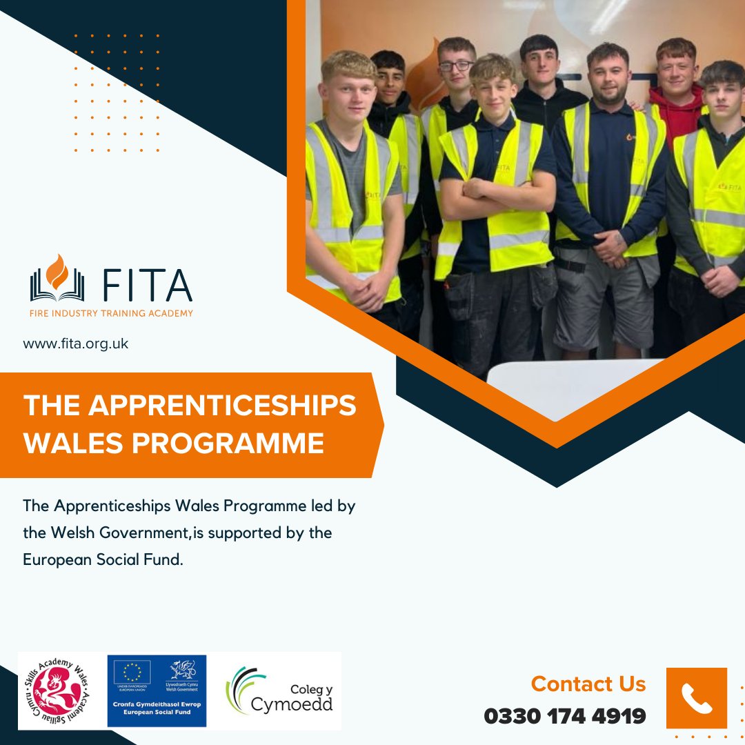 We are launching the next Apprenticeship Wales Programme.
Tel: 0330 174 4919

Read more ⬇️

bit.ly/3JVMb1O 

Read more about our Bootcamps ⬇️

fita.org.uk/fire-safety-bo…

#apprenticeships #firetraining #careerinfire #fitafriday