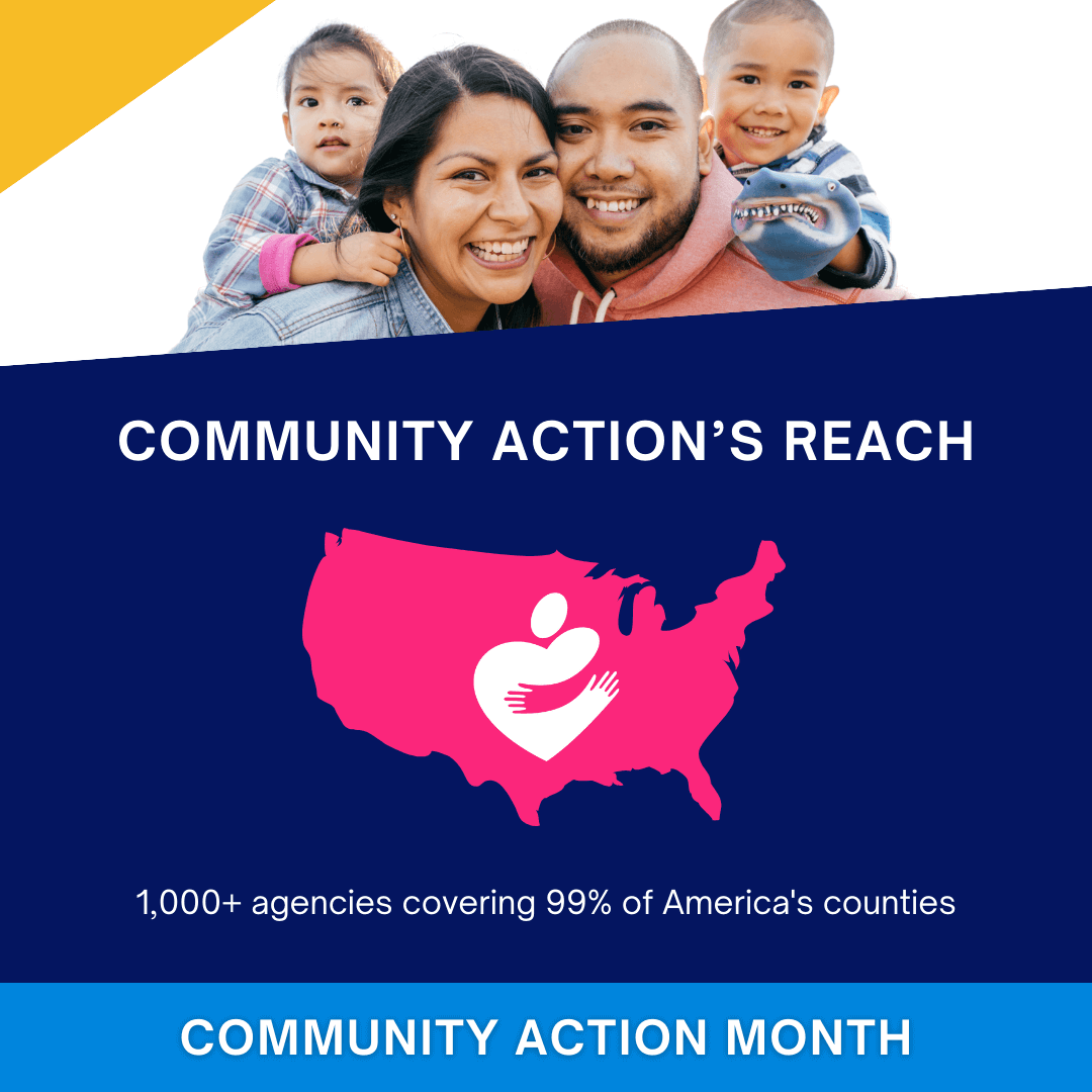 It’s a fact: there are more than 1,000 #CommunityAction Agencies, serving 99% of America’s counties! #FactFriday #CommunityActionMonth #60YearsStrong