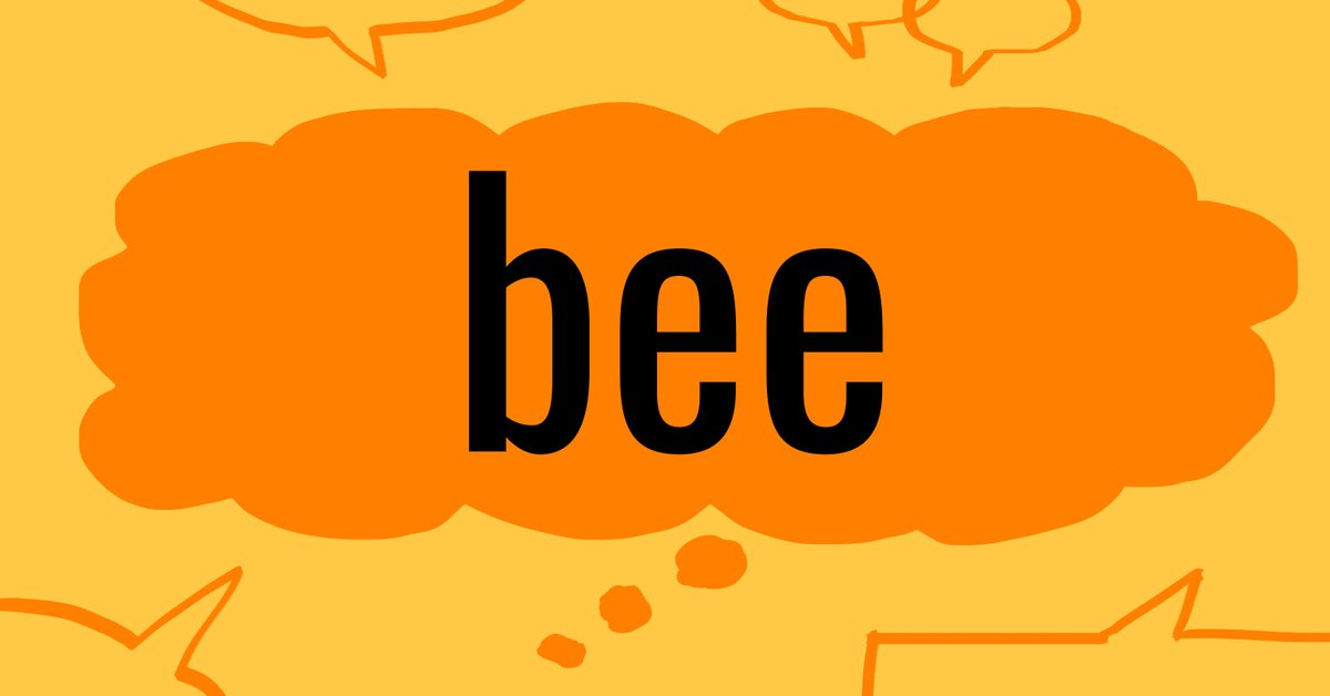 #wordoftheday BEE – 1. COUNTABLE N. A bee is an insect with a yellow-and-black striped body that makes a buzzing noise as it flies. 2. See ‘to have a bee in your bonnet’; 3. A bee is a social event where people get together for a competition. ow.ly/WBkh50RGIyZ