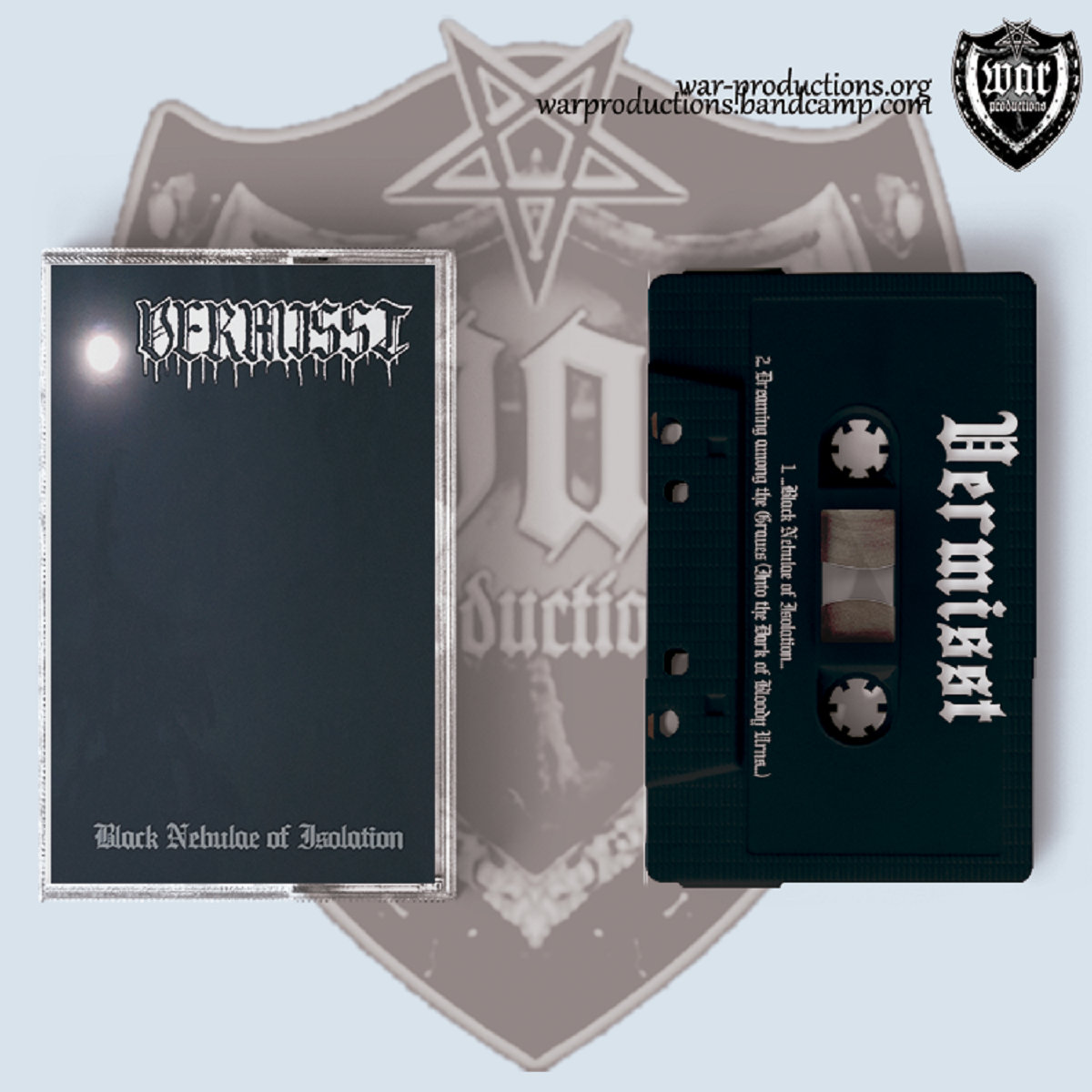 #PreOrder
#Vermisst Black Nebulae of Isolation
5.99€+🚚

A rotten, raw, hard Black Metal with no desire to resemble Black Metal made for the masses.

warproductions.bandcamp.com/album/wpt097

#WarProductions
#SupportTheUnderground
#BlackMetal
#RawBlackMetal
#PolishBlackMetal
#BlackMetalTapes