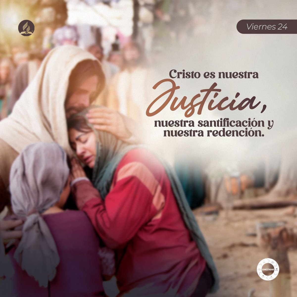 #LESAdv | Luz desde el Santuario 

“Solo Cristo puede presentar una intercesión eficaz en nuestro favor. Él puede hacer callar al acusador con argumentos que no se basan en nuestros méritos, sino en los suyos”. 

#Maná2025

Juntos y #CONECTADOS para hacer DISCÍPULOS 🔌