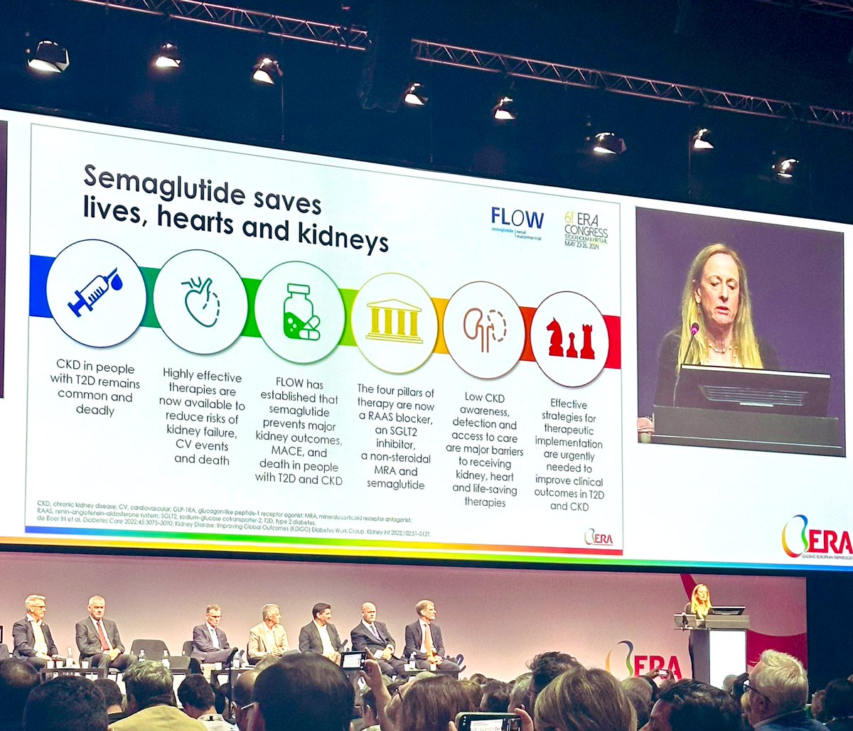 In conclusion: Semaglutide saves lives, hearts and kidneys. #FLOWtrial #ERA2024