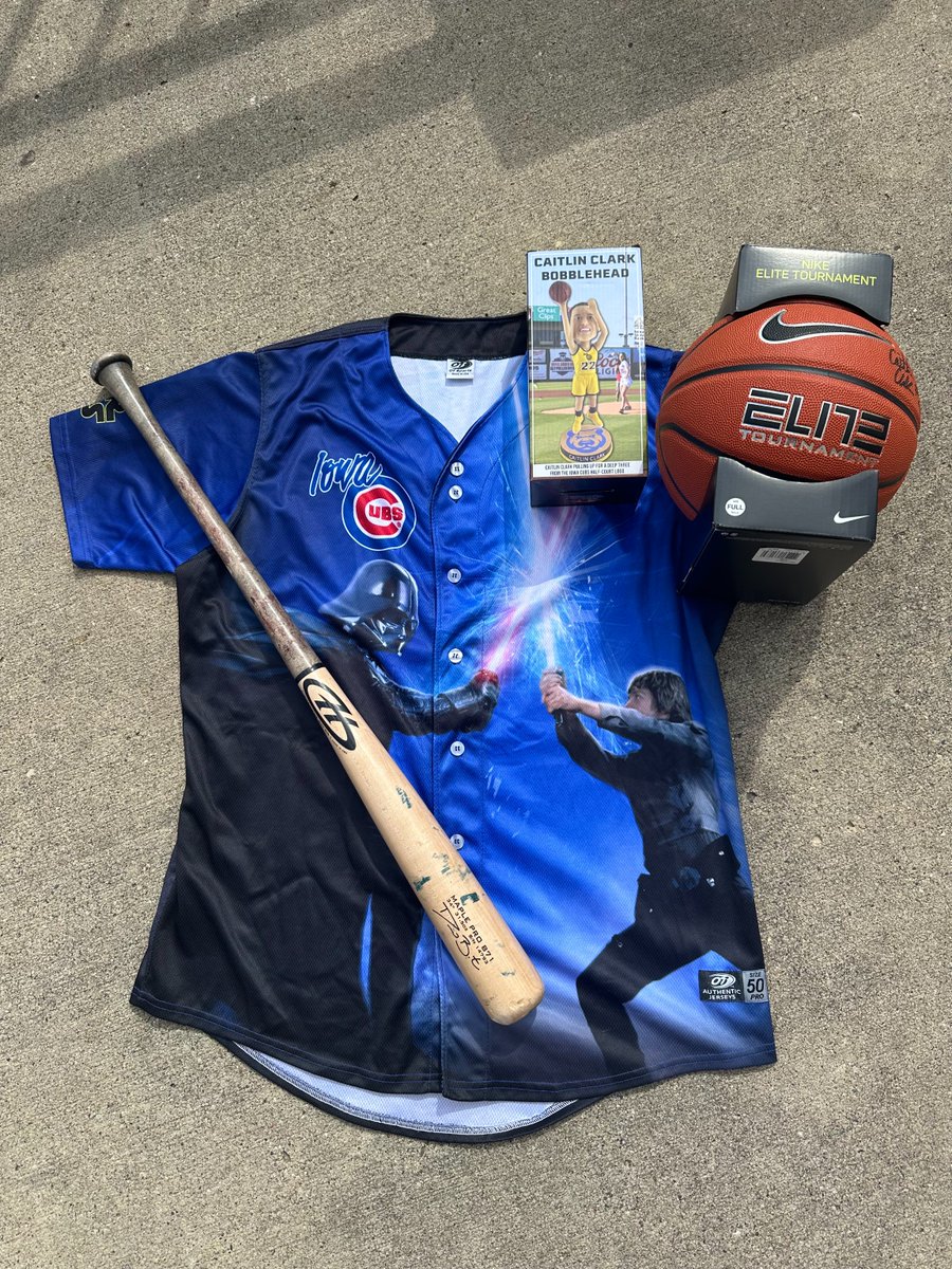 Tonight's auction includes a Caitlin Clark-signed basketball, a Caitlin Clark bobblehead, a game bat signed by David Bote, Star Wars jerseys and more! All proceeds will be donated to the Greenfield disaster relief efforts. Buy Tickets: ow.ly/BORq50RSQir