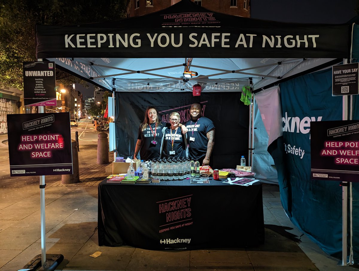 hackneycouncil's tweet image. Come say hello at our Hackney Nights welfare tent tonight! 

Our night time safety team will be providing care, support and information as part of our work creating safer nights out

Find us at the junction between Great Eastern Street and Tabernacle Street 

#DontCrossTheLine