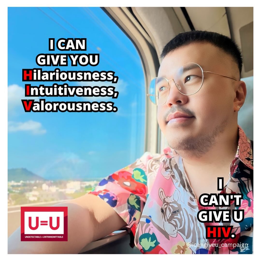 Edward CAN give you so much; but Edward CAN’T GIVE U HIV!

#iCanGiveU
#UequalsU #iCantGiveUHIV #ZeroRisk #SayZero #CommunitiesFirst
#ScienceNotStigma #FactsNotFear #ItEndsWithUs