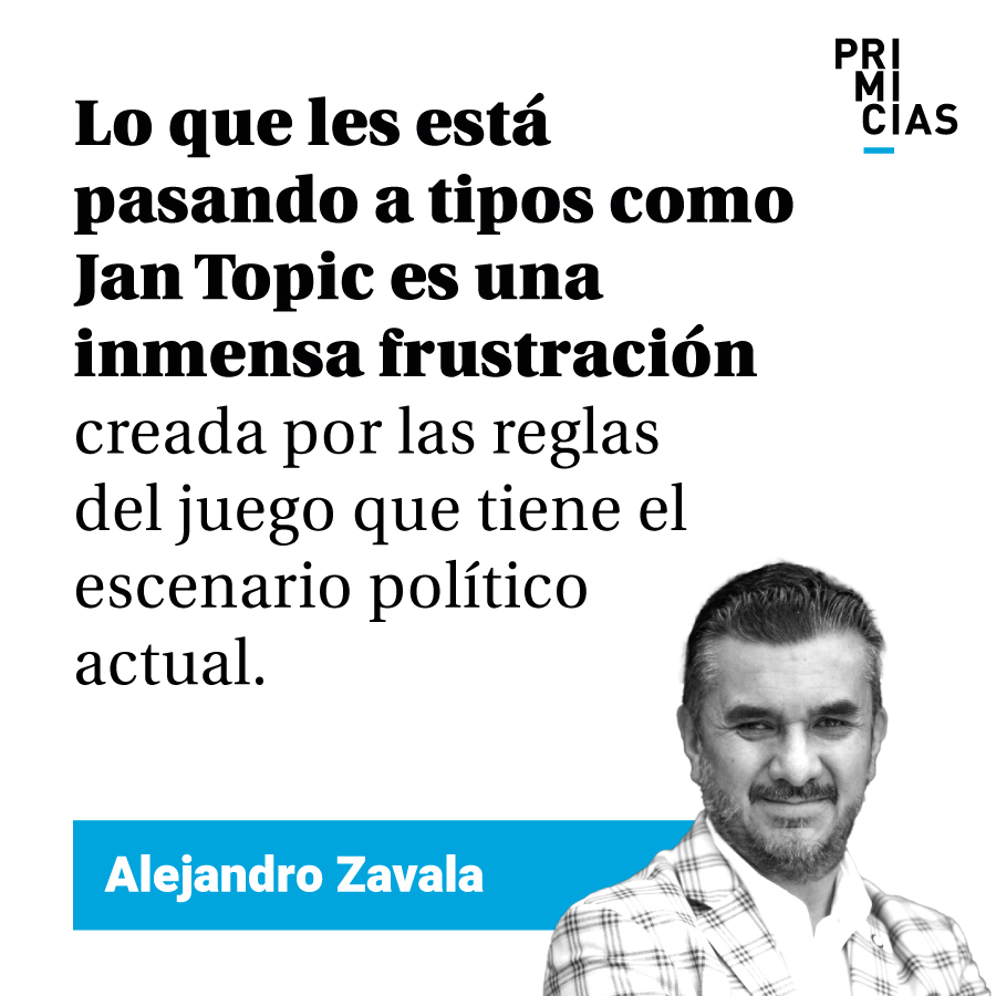 '¿Por qué se bajan tipos como Topic?'. Lea #Matrixpolítica de Alejandro Zavala (<a href="/sabater10/">Alejandro Zavala</a>). prim.ec/Ezp650RTEau
