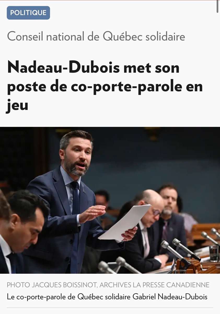 Gabriel Nadeau-Dubois tweet media