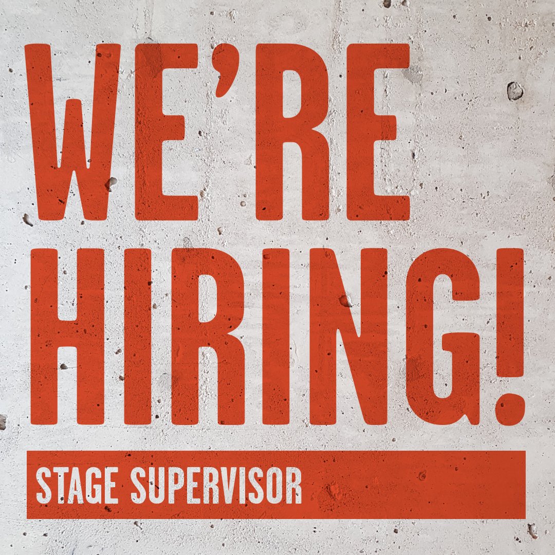 📢Rose Theatre are hiring for a new STAGE SUPERVISOR 📢 📅Closing date for applications is Sunday 9 June 2024 📅Interviews will be held in person w/c 17 June 2024 🔗For more information, visit the Rose Theatre career page linked in our bio 🔗