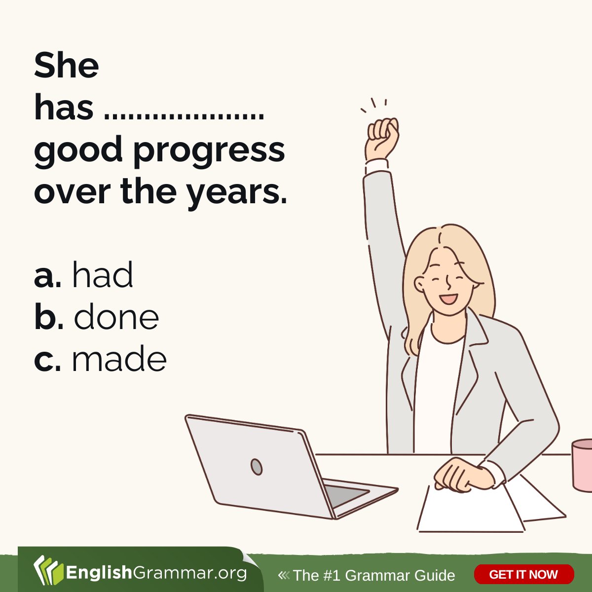 Anyone? Find the right answer here: englishgrammar.org/collocations-w… #grammarupdates #grammar #writing