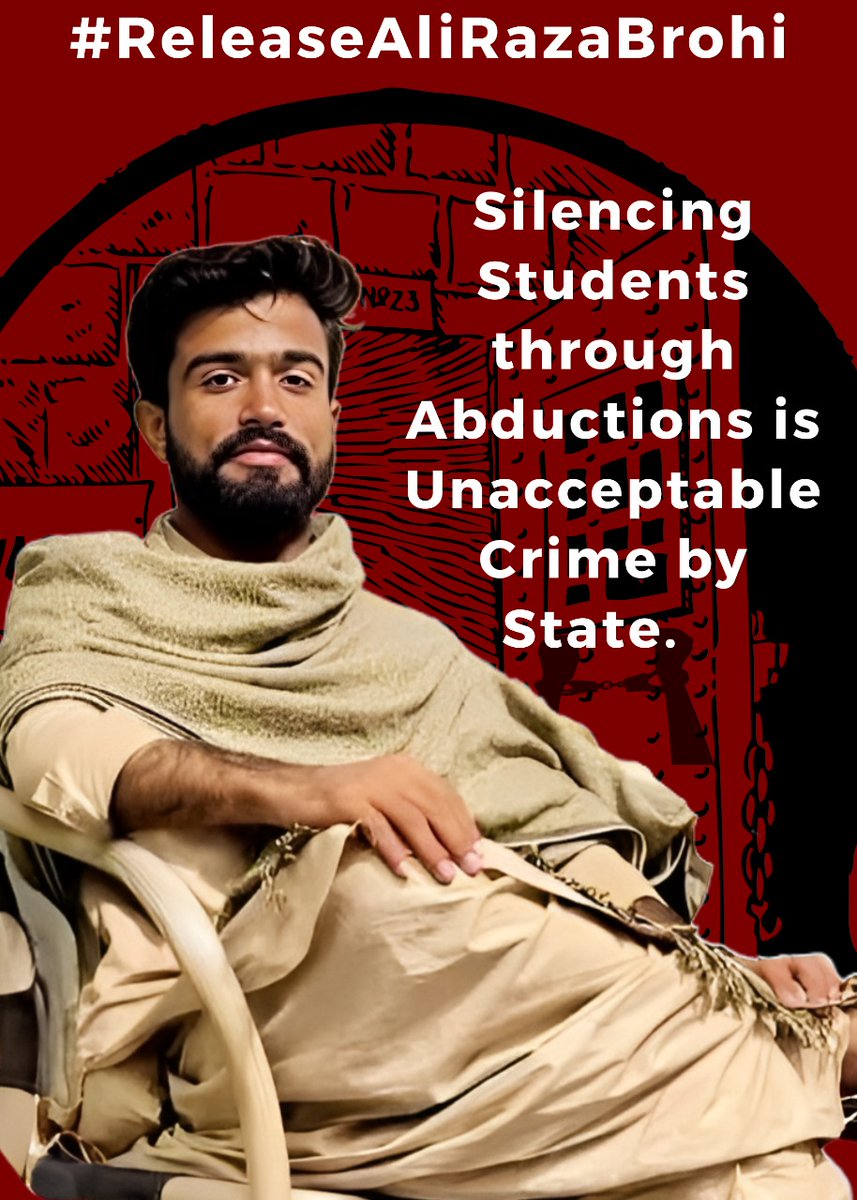 SarganiPunhal's tweet photo. جساف سندھ یونیورسٹی سابقہ صدر علی رضا بروہی کی جبری گمشدگی انتہائی قابل مذمت ہے۔ تشدد سے زیادہ متاثرہ افراد کی قیادت میں چلنے والی تحریکوں کو دبا نہیں سکتے، اور جھوٹ کو بے نقاب کرنے کی جرات کرنے والی حقیقی آوازیں ریاست کی بربریت کے خلاف آواز اٹھاتی رہیں گی۔
#ReleaseAliRazaBrohi https://t.co/eR4HnxlXMs