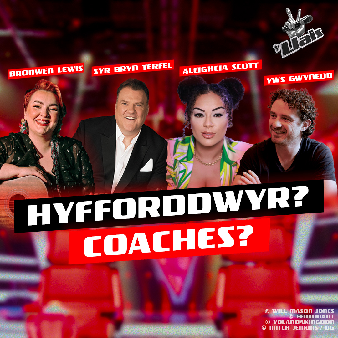 Mae'r seddi coch wedi eu llenwi! Hyfforddwyr Y Llais yw Syr Bryn Terfel, Aleighcia Scott, Yws Gwynedd a Bronwen Lewis. Oes gen ti'r llais i droi'r cadeiriau? Ymgeisia am Y Llais 👉 s4c.cymru/yllais The lineup is complete! The 4 Coaches confirmed on Y Llais are