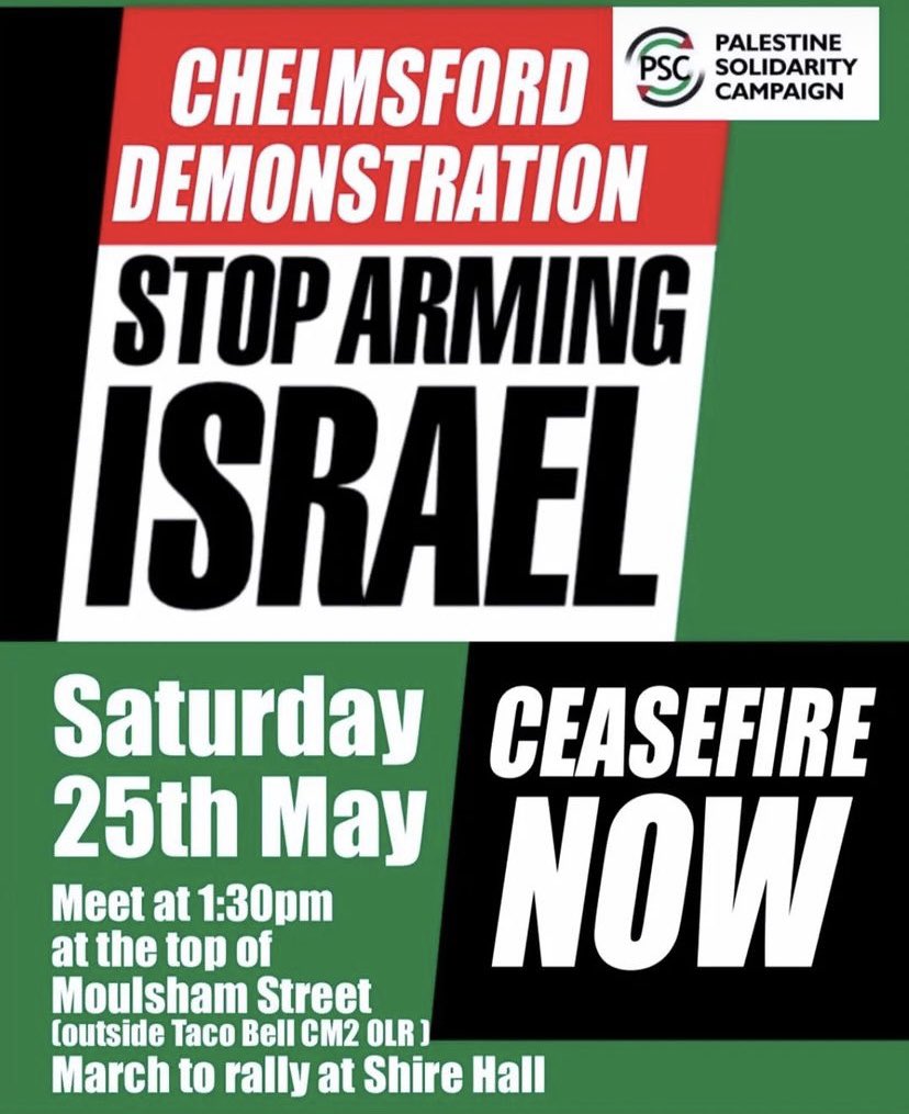 Chelmsford demo tomorrow!