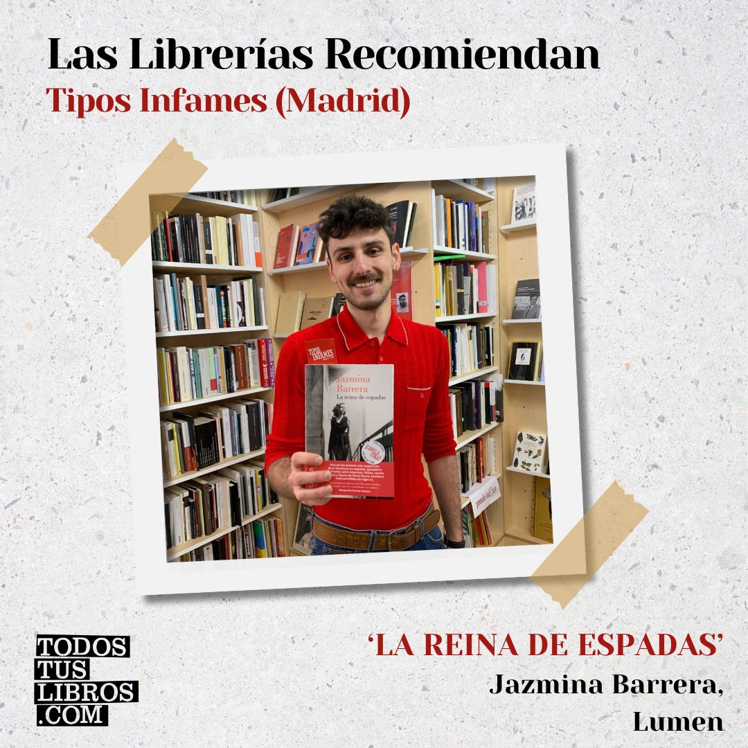 La librería @tiposinfames recomienda 'La reina de espadas', de Jazmina Barrera @lumenedit ✍ Este libro es la celebración de Elena Garro que disfrutaréis tanto si ya conocéis su obra como si es el primer acercamiento a su escritura #laslibreríasrecomiendan #librosrecomendados