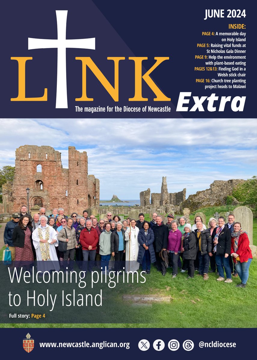 The June edition of LINK Extra is out now! > @BishopNewcastle & @BishopBerwick welcome pilgrims to #HolyIsland > @nclcathedral Gala raises vital funds > School pupil takes #SycamoreGap seedling to #RHSChelsea Flower Show ... & more 👉bit.ly/LINKExtraJune2…