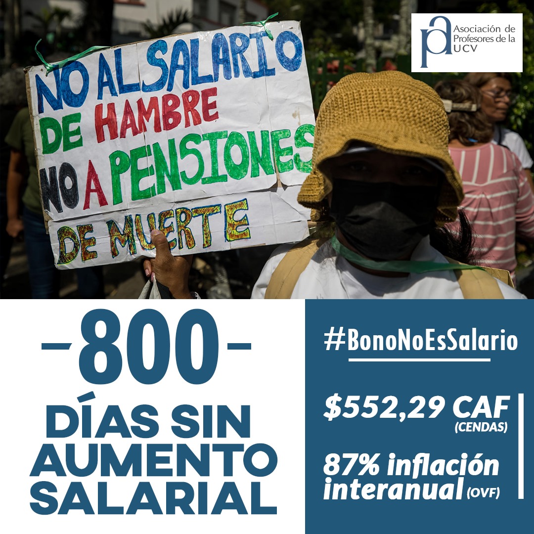 #UCV #Profesores #venezuela #SalariosDignosYa #BonoNoEsSalario