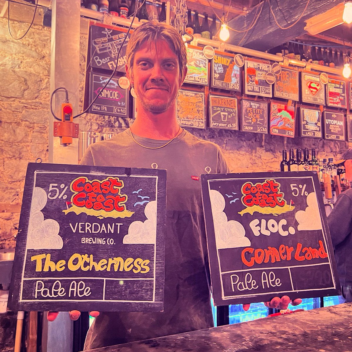 Topsham Brewery (@topshambrewery) on Twitter photo Excited to be pouring these #coasttocoast beers over the bh weekend. Brewed by the magnificent <a href="/VerdantBrew/">Verdant Brewing Co 🍻</a> & <a href="/flocbrewing/">Floc. Brewery & Taproom</a> !
.
We’ve got each of them on Cask & Keg for you to compare notes. The exact point when they go on is still to be seen. So you’ll just have to come and see! Excited to be pouring these #coasttocoast beers over the bh weekend. Brewed by the magnificent <a href="/VerdantBrew/">Verdant Brewing Co 🍻</a> & <a href="/flocbrewing/">Floc. Brewery & Taproom</a> !
.
We’ve got each of them on Cask & Keg for you to compare notes. The exact point when they go on is still to be seen. So you’ll just have to come and see!