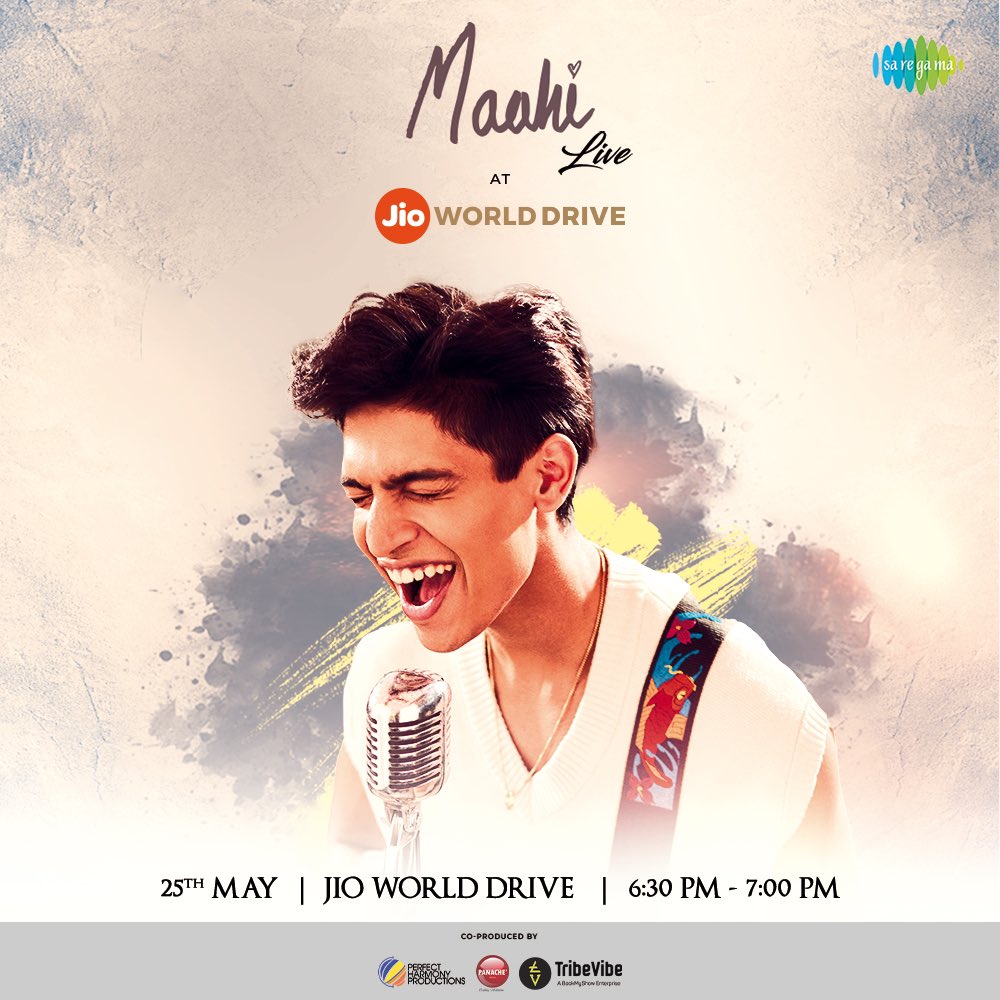 Get ready for something MAGICAL tomorrow! Witness Maahi perform LIVE on 25th May at Jio World Drive from 6:30PM - 7:00PM 💕🎸 #Maahi @JioWorldDrive #Saregama #SaregamaMusic #Jaadugari #Performance #Concert